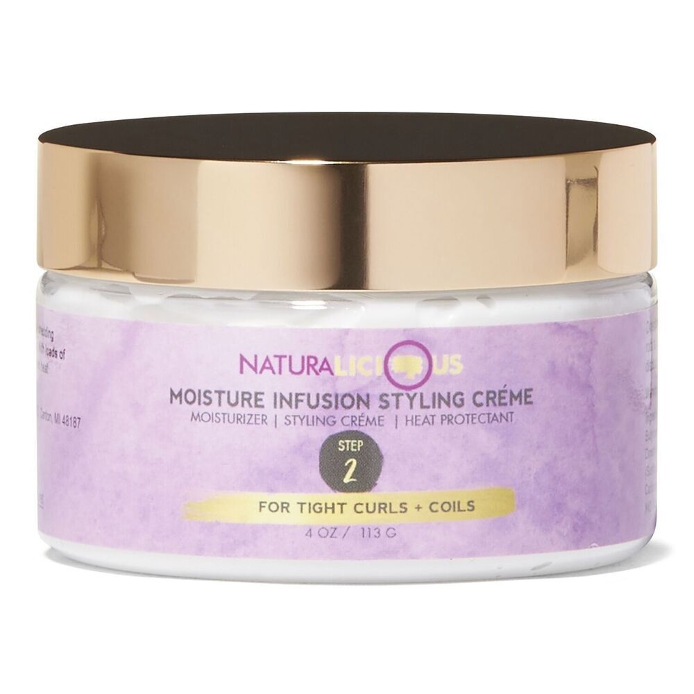 Naturalicious Moisture Infusion Styling Creme 4oz Tight Curls Coils Step 2 NEW